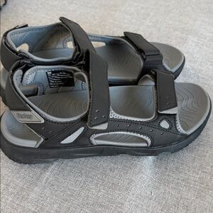 Hurley Men’s Black and Gray Sandals